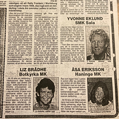 © Ladies in action.